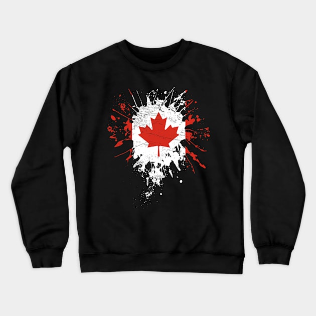 Canada Flag Crewneck Sweatshirt by Mila46